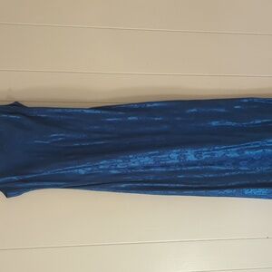 Steppin out shimmer blue dress